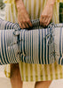 Hand Woven Stripe Summer Mattress | Ecru/Indigo
